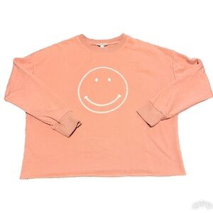 Newbury Kustom Smiley Face Pullovet Crewneck Sweatshirt